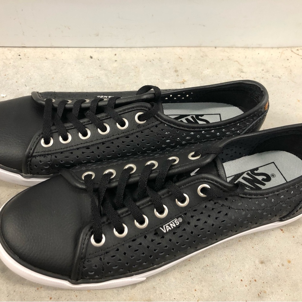 Vans Black Low-Top Atwood Sneakers with Preforated Design